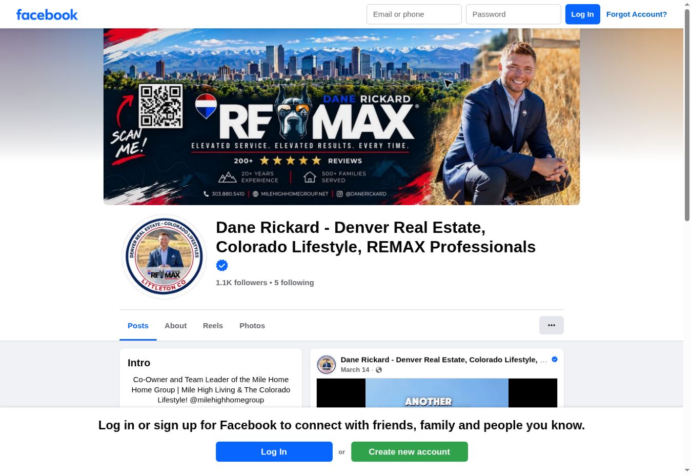 Public profile screenshot