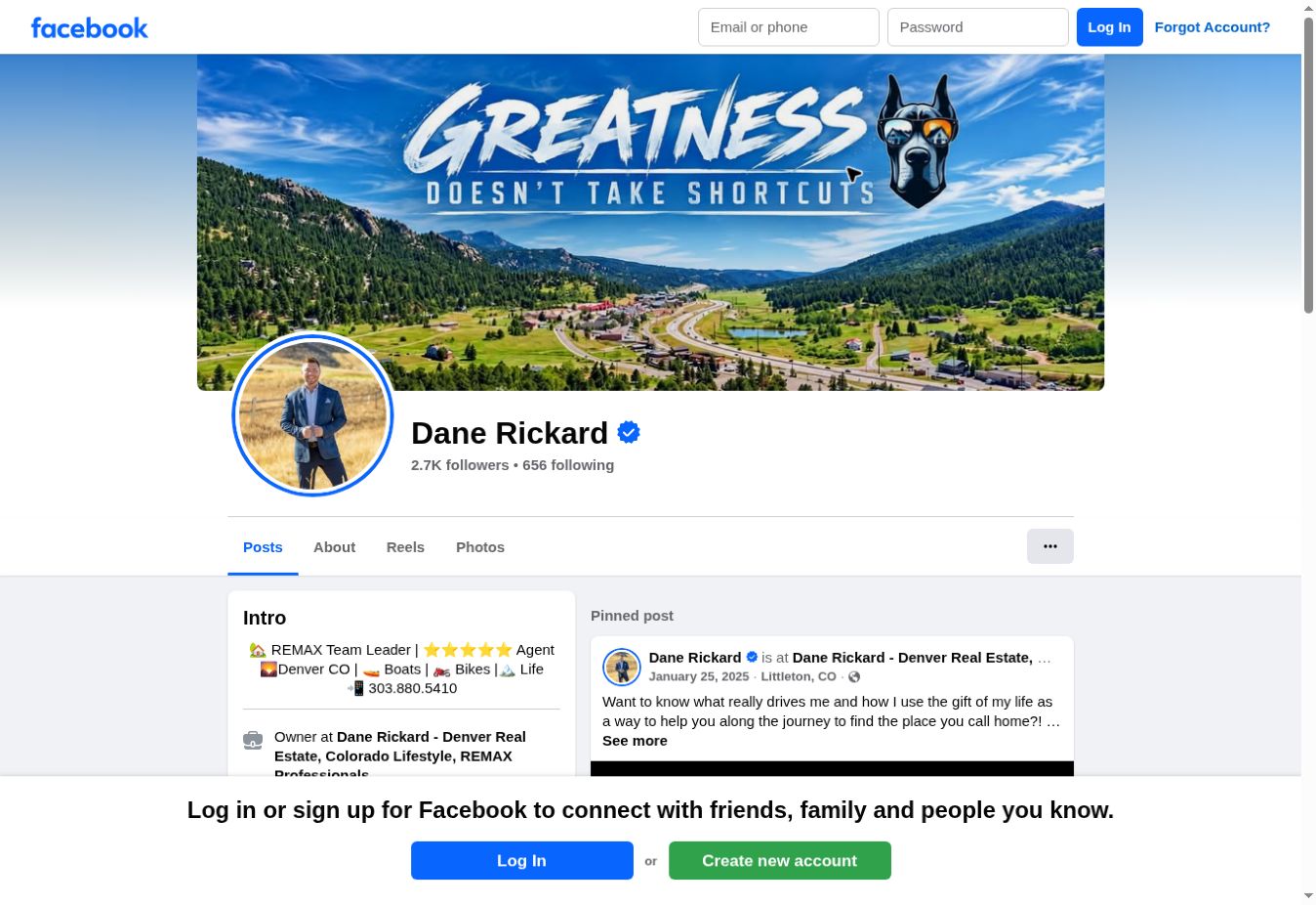 Public profile screenshot